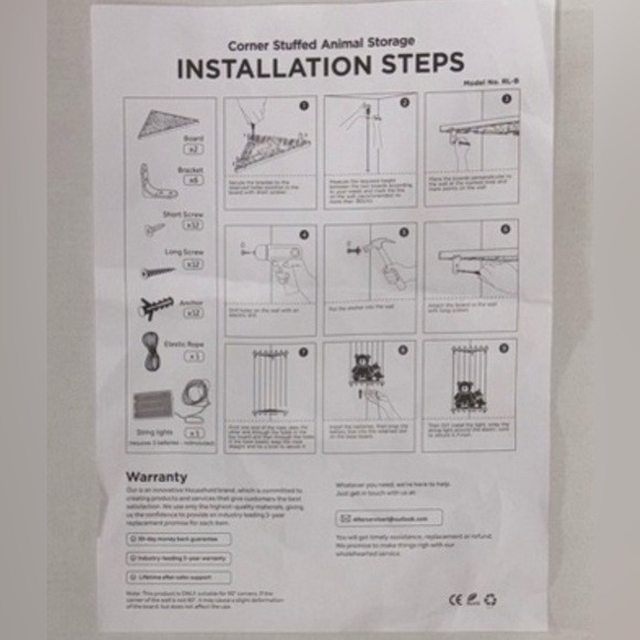 STUFFED ANIMAL CORNER STORAGE SHELF - Picture 4 of 4